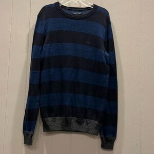 American Eagle Striped sweater men's xs blue navy